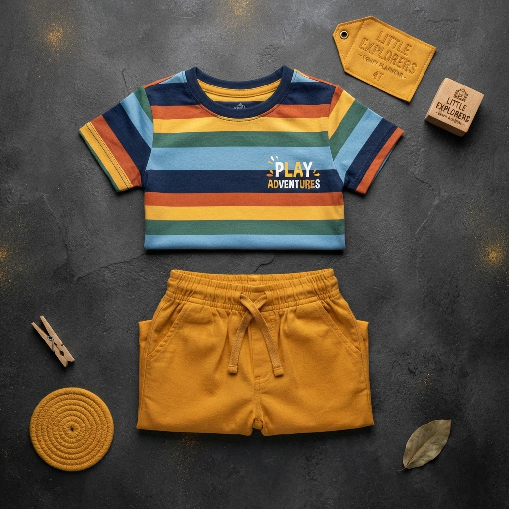 Kids T-Shirt + Shorts Playset Combo